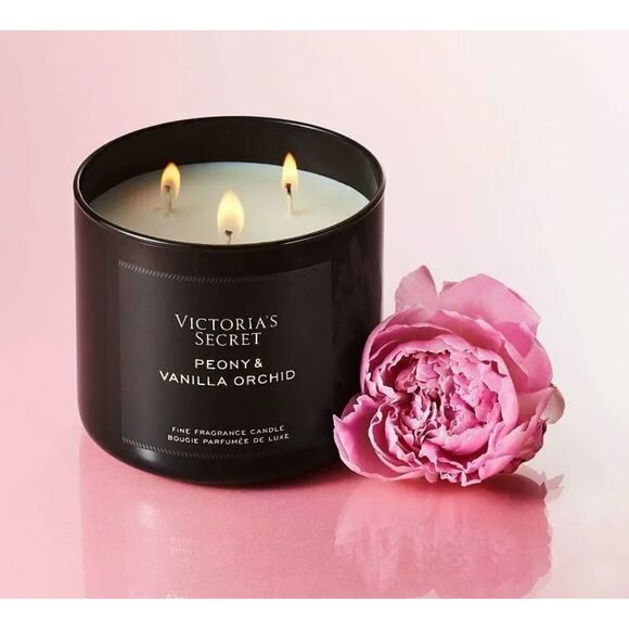 Victorias Secret Bombshell Peony & Vanilla Orchid Candle Fine Fragrance:NIB - Picture 2 of 8